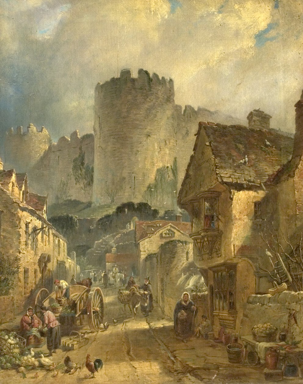 Conway Kalesi, Kuzey Galler, 1861 by Charles Tattershall I Dodd