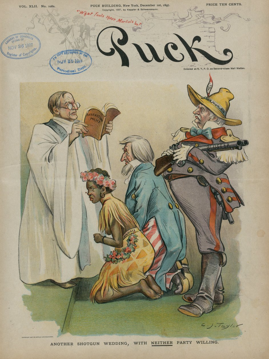 İki tarafın da istekli olmadığı bir başka av tüfeği düğünü, 1897 by Charles Taylor