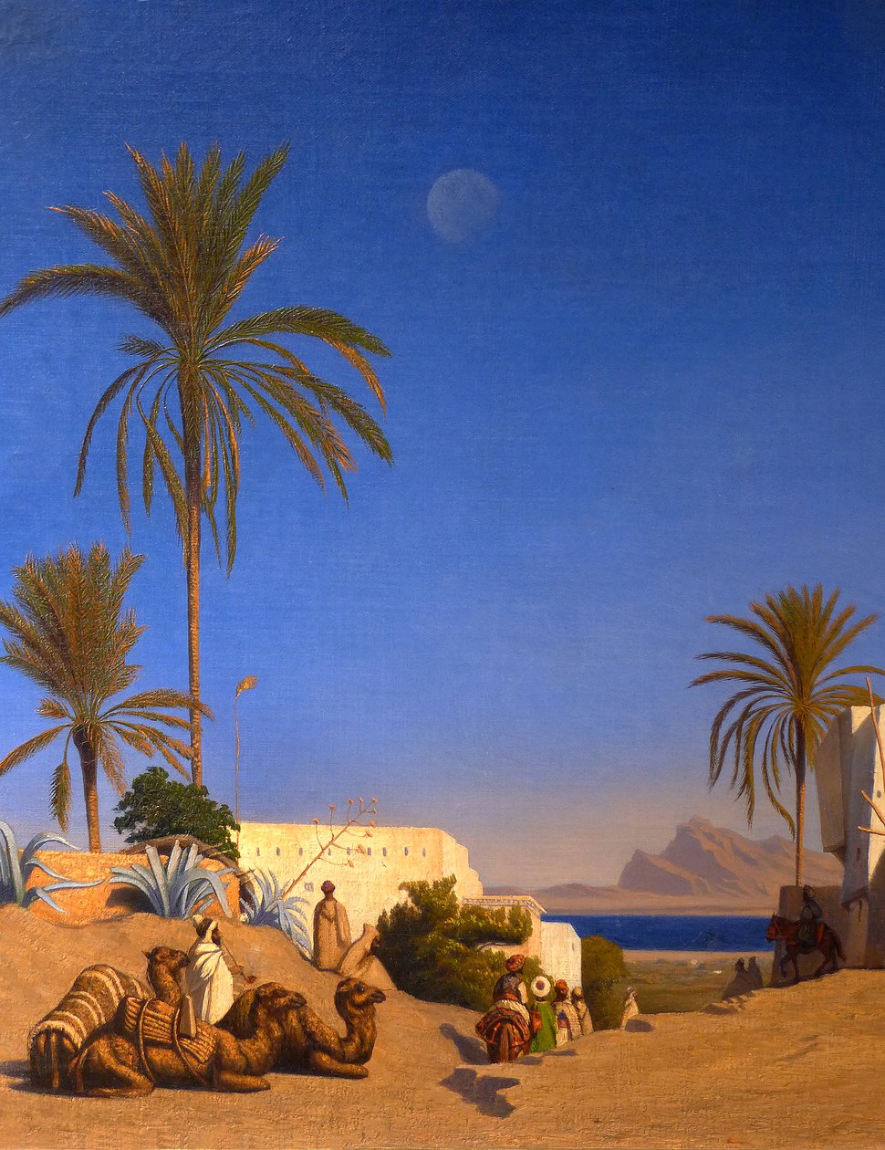Cezayir manzarası (detay) by Charles Theodore (1814 88) Frere