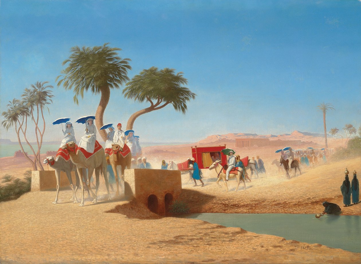 İmparatoriçe Eugenie Piramitleri Ziyaret Eder, by Charles Theodore Frere