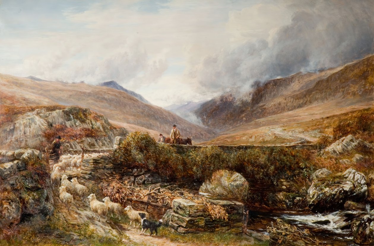 Llanbedr yakınlarında, Barmouth, 1872. by Charles Thomas Burt