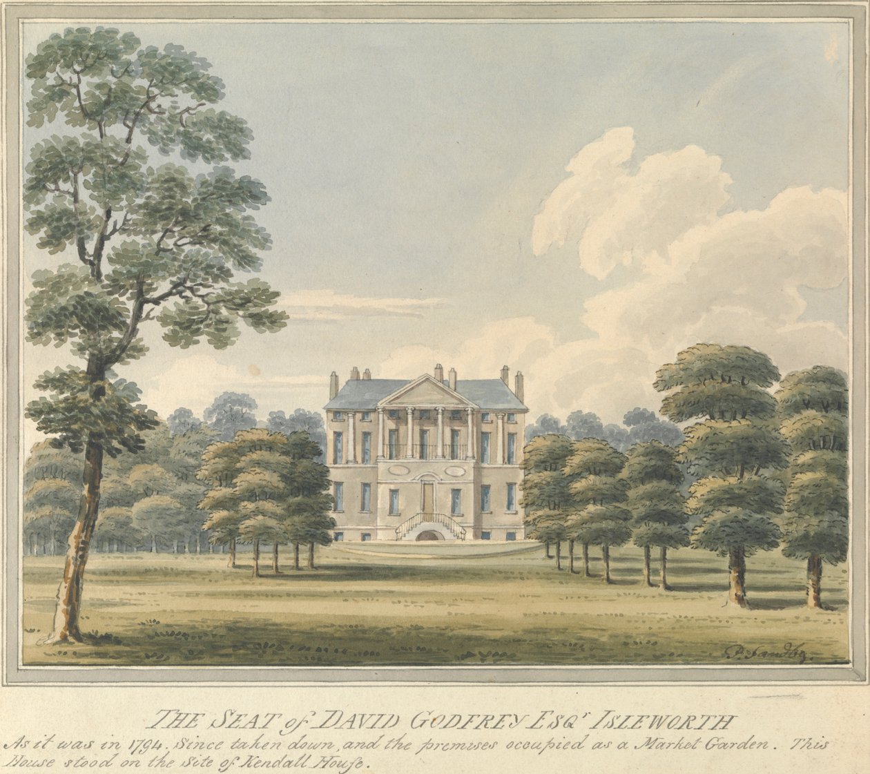 David Godfrey'in Yeri, Isleworth, Middlesex by Charles Tomkins