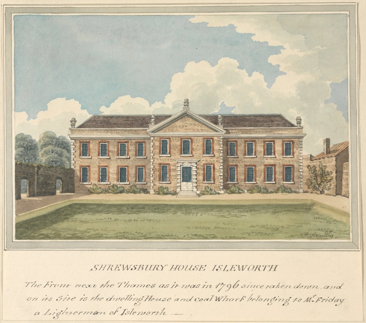 Shrewsbury Evi, Isleworth, Middlesex by Charles Tomkins
