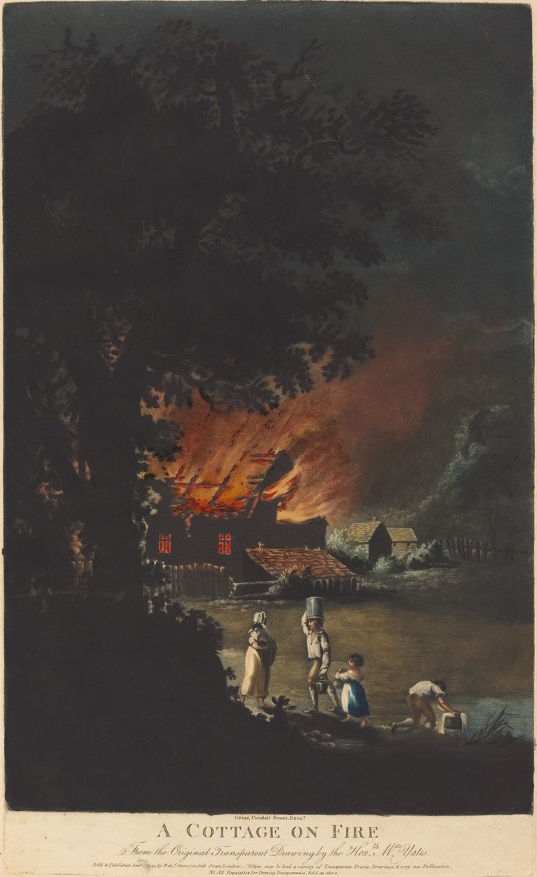 Yanan Bir Kulübe by Charles Turner