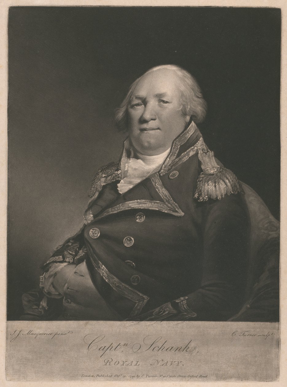 Kaptan John Schank by Charles Turner