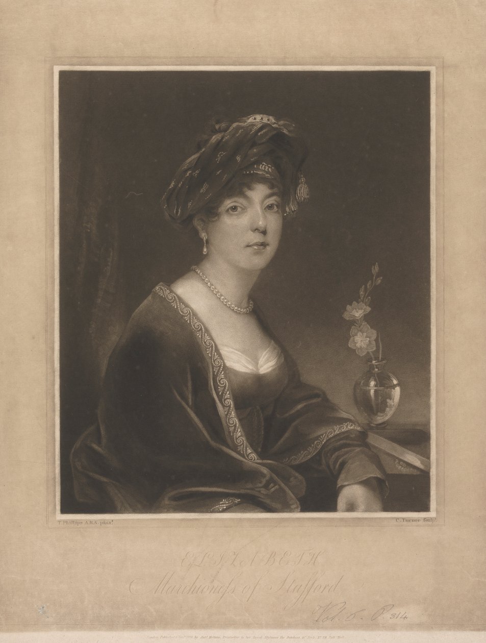 Elizabeth, Stafford Markizi by Charles Turner