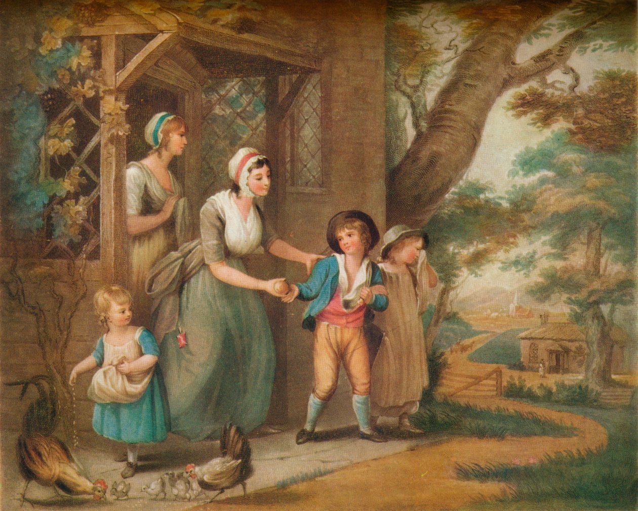 Okula Gitmek, 19. yüzyıl by Charles Turner