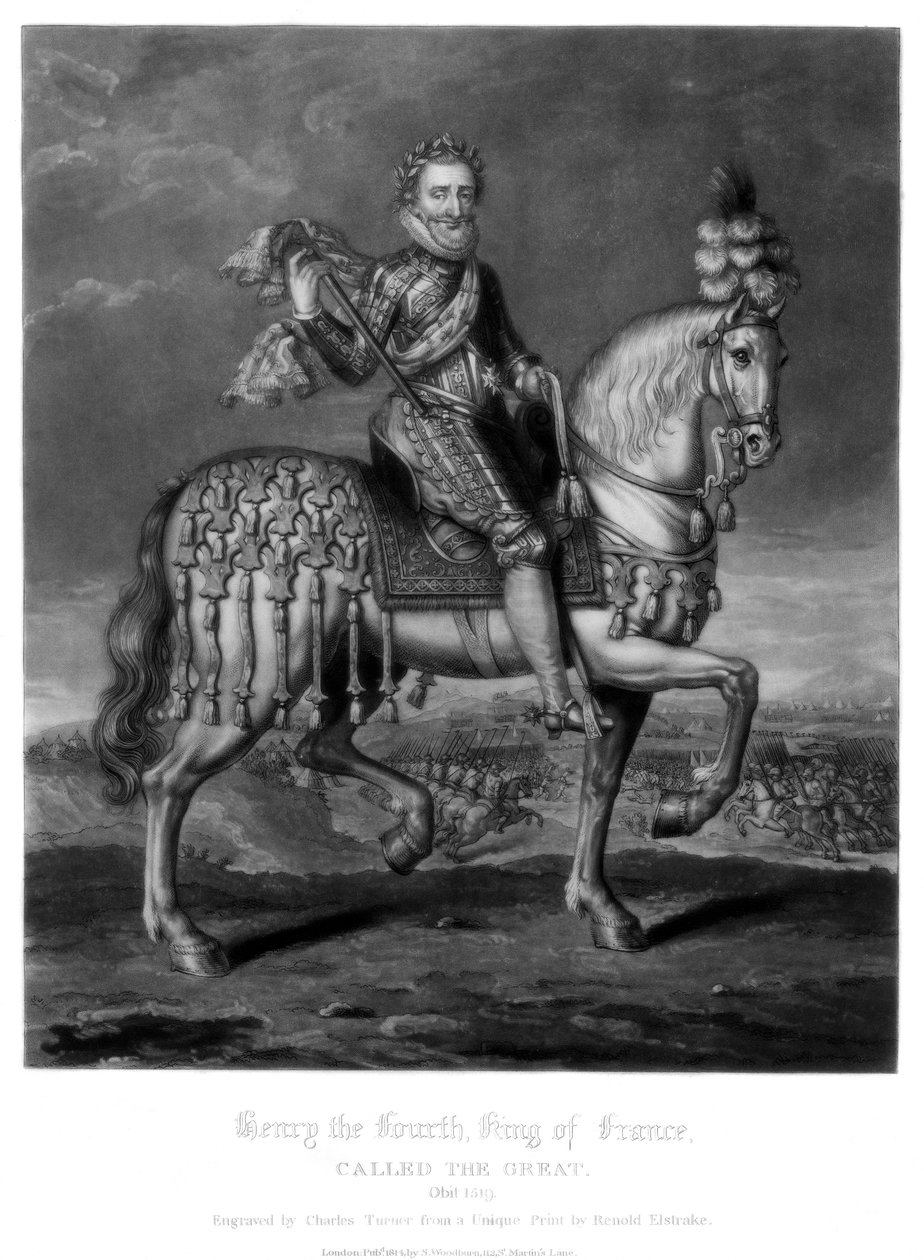 Henry IV, Fransa Kralı, 1816. by Charles Turner