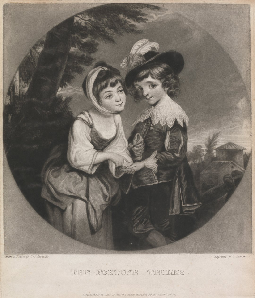 Lord Henry ve Leydi Charlotte Spencer: 'Falcı' by Charles Turner