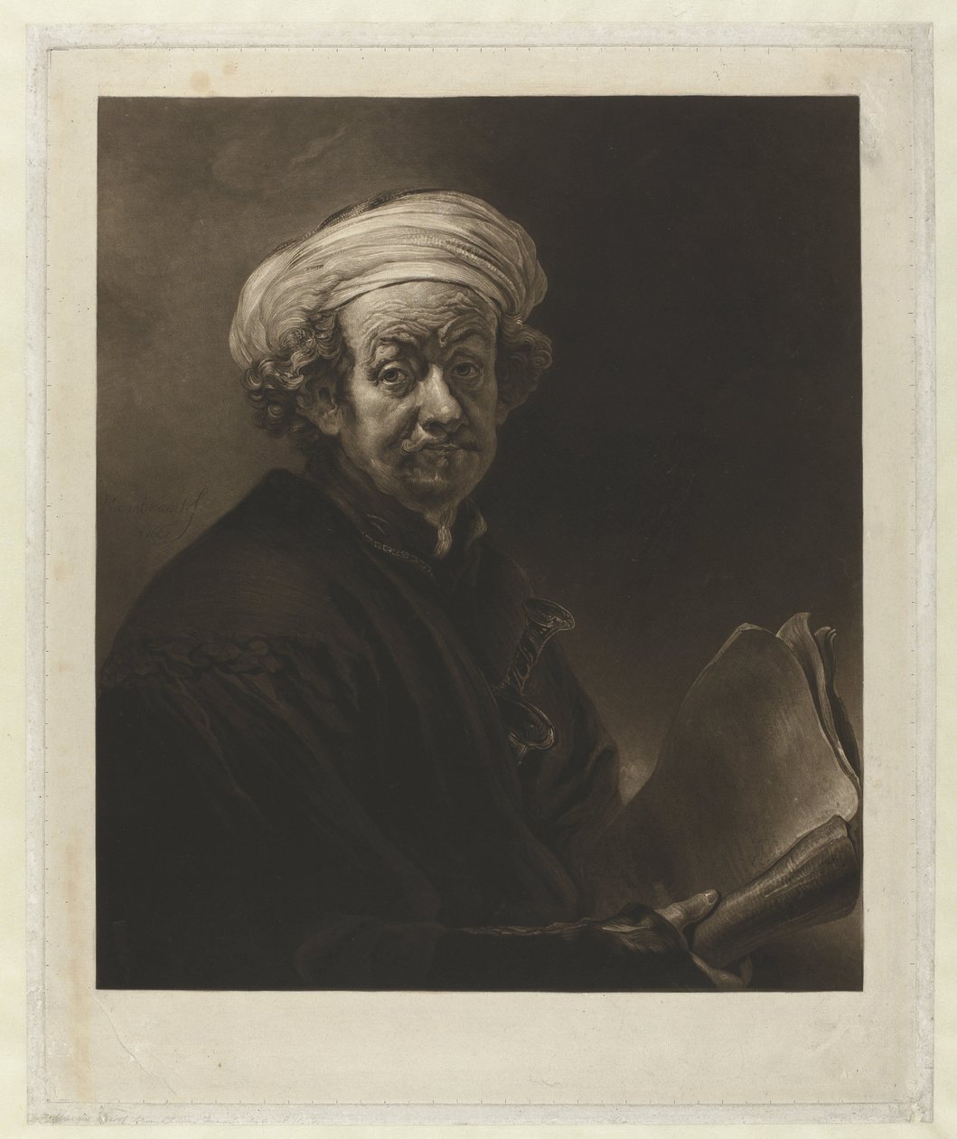 Paul olarak Rembrandt by Charles Turner