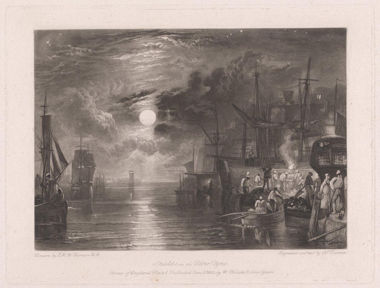 Kalkanlar, Tyne Nehri üzerinde by Charles Turner
