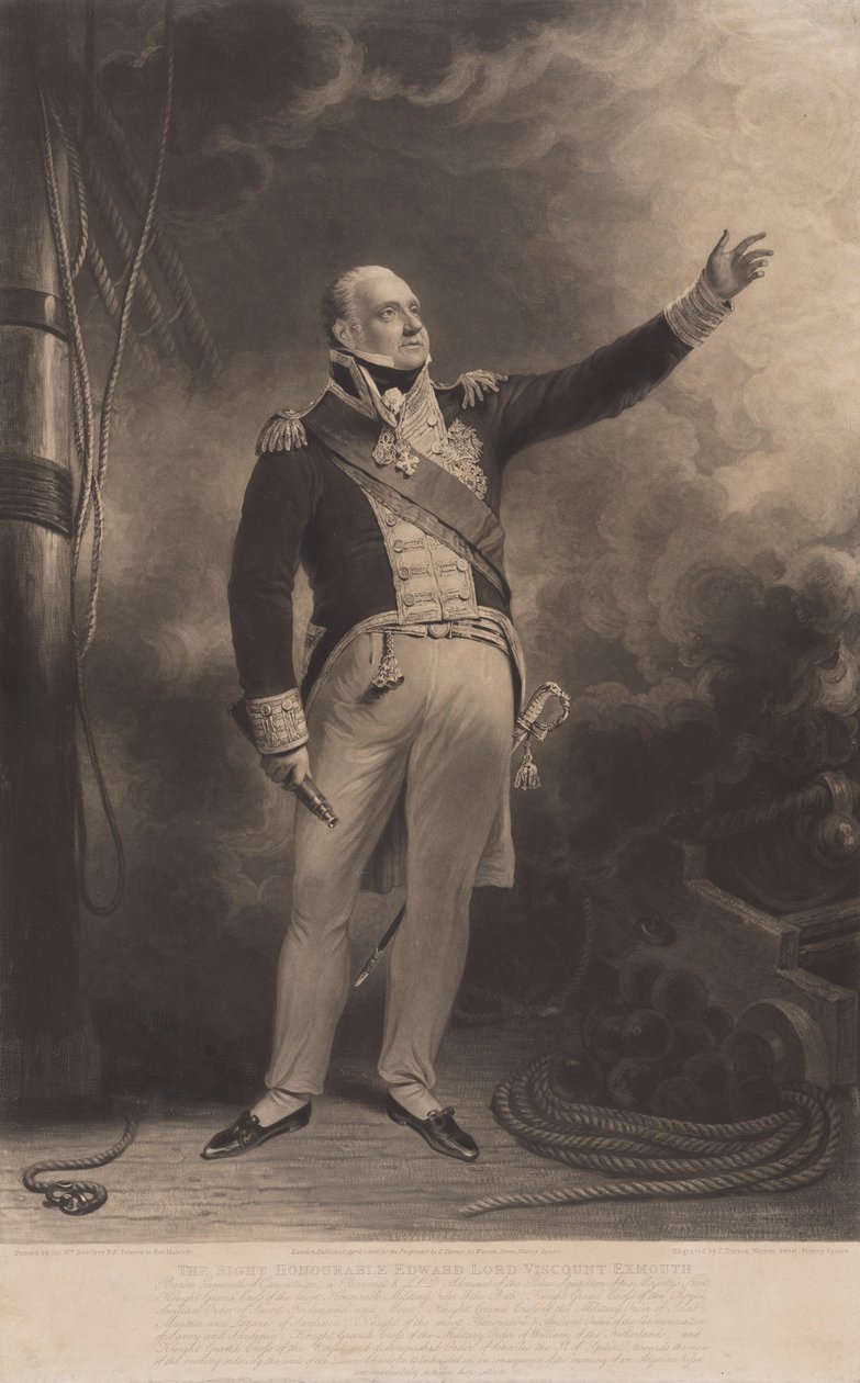 Çok Saygıdeğer Edward Lord Viscount Exmouth by Charles Turner