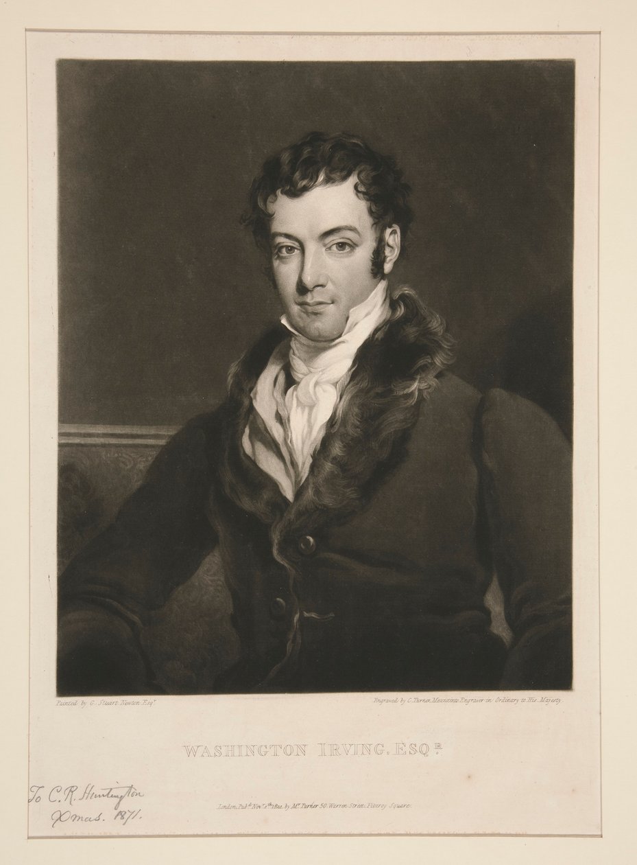 Washington Irving, Esq.r by Charles Turner