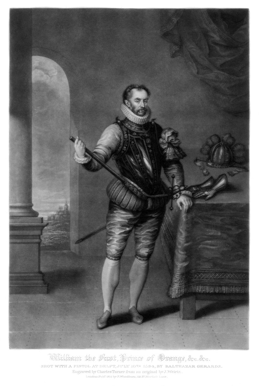 William I, Orange Prensi, 1816. by Charles Turner