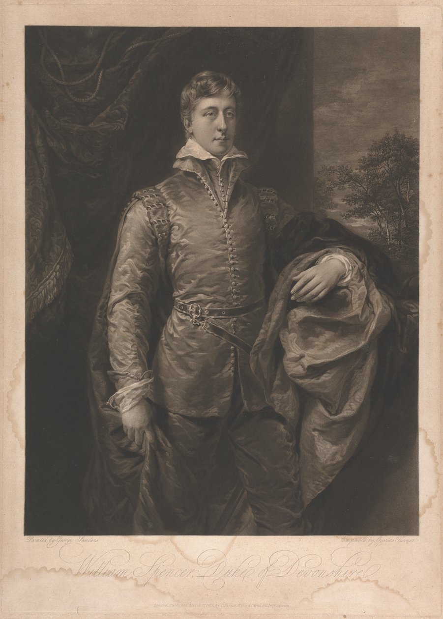 William Spencer, Devonshire Dükü by Charles Turner
