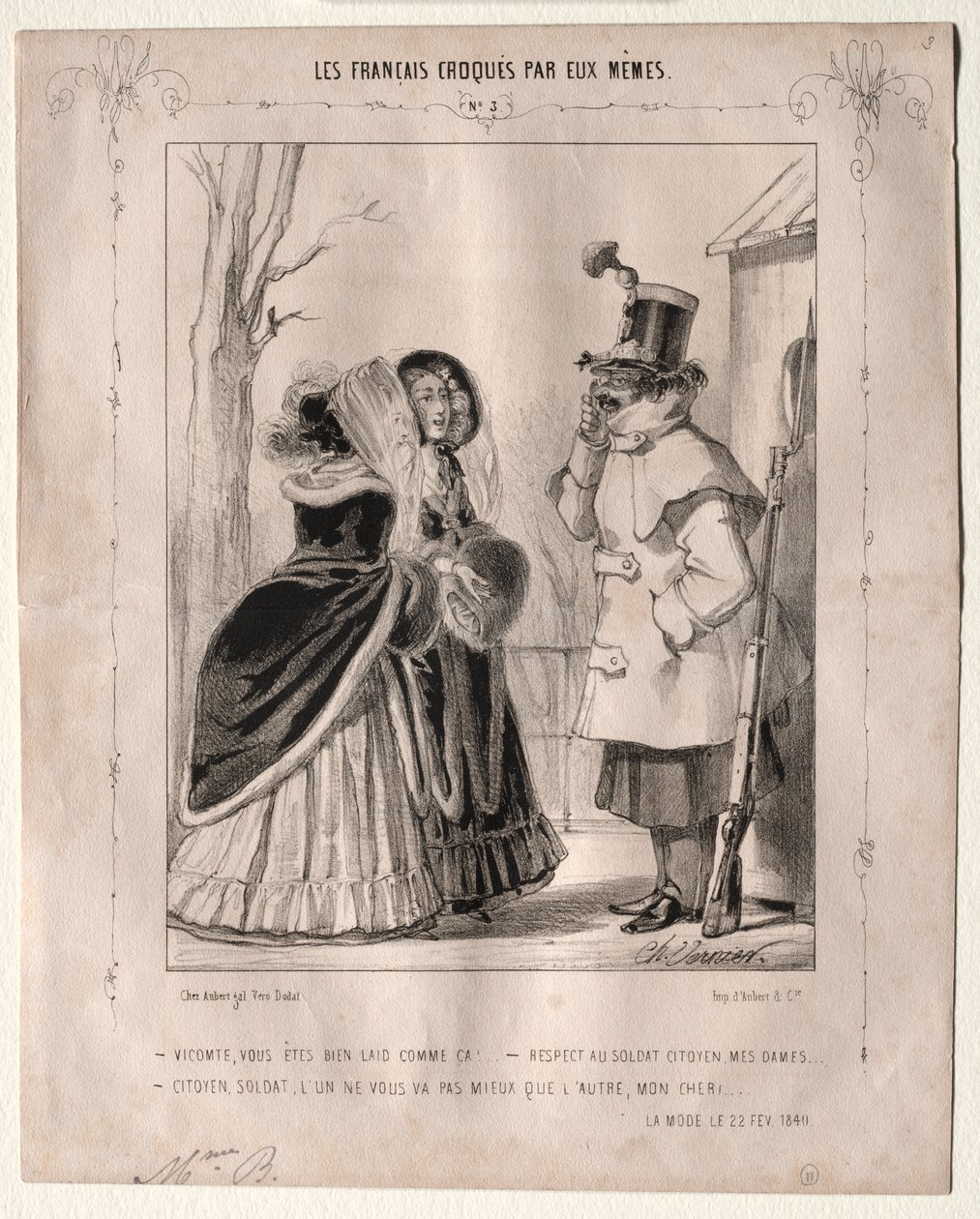 Fransızlar kendi çizdi: Vicomte, çok çirkinsin! by Charles Vernier