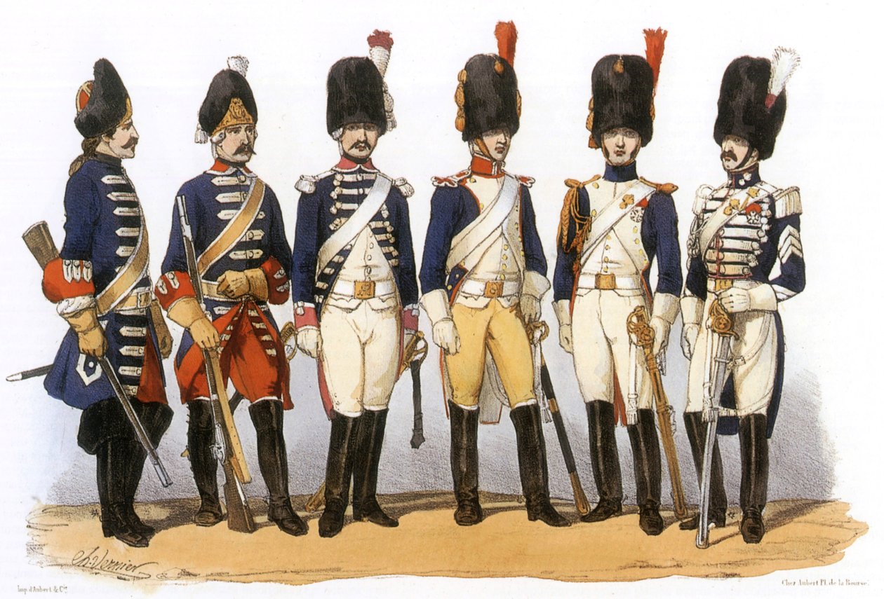 Fransız ordusundaki üniformalar: At Bombacıları by Charles Vernier