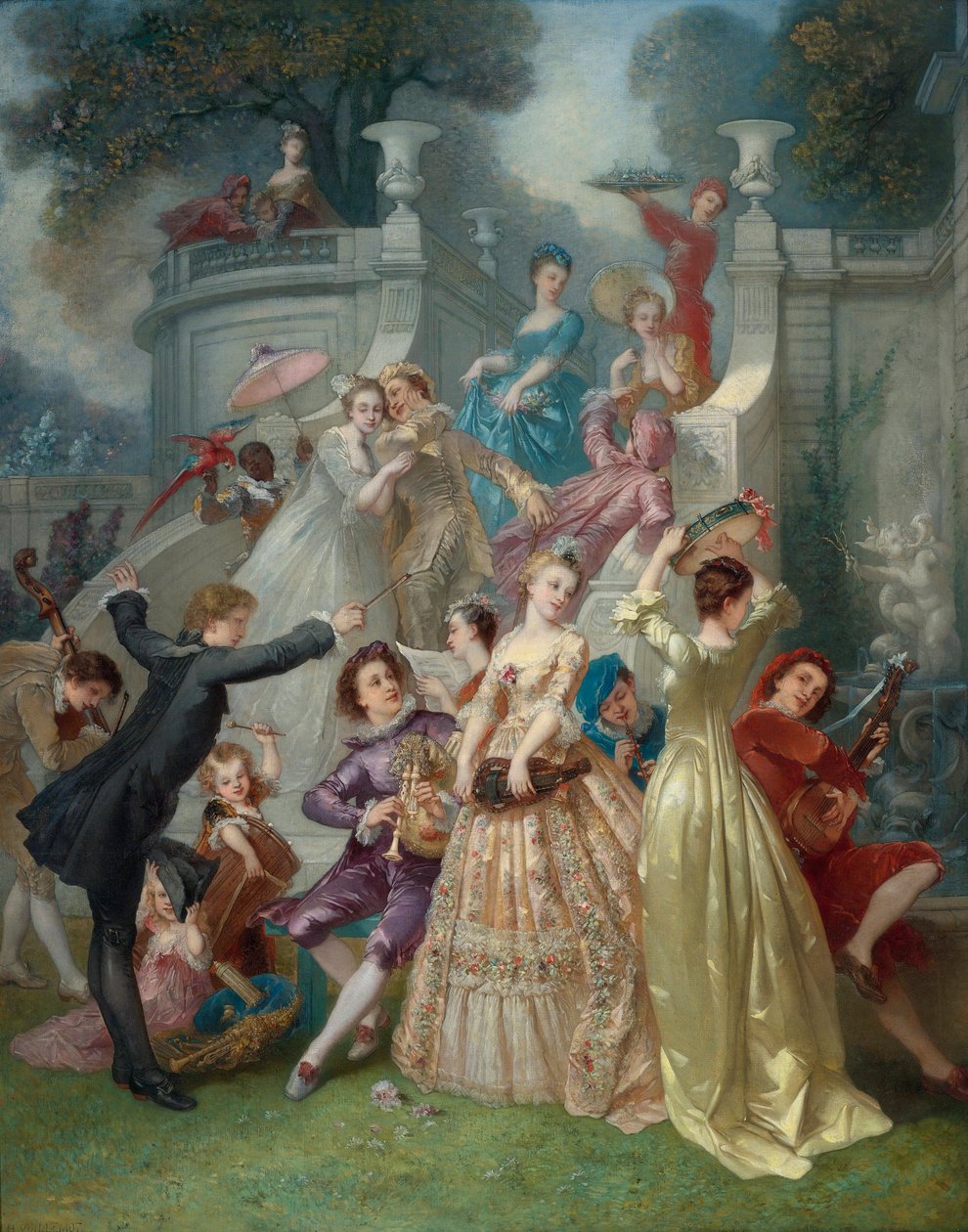 Ey gençlik! Hayatın baharı! Ey bahar! Yılın gençliği! par Voillemot, Andre-Charles (1823-1893). Tuval üzerine yağlı boya, ebat : 163,5x131, , Özel Koleksiyon by Charles Voillemot
