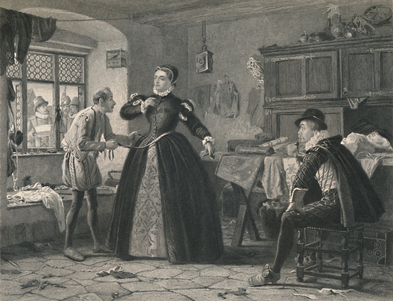 Ladys Terzi Kral Henry IV - İkinci Bölüm, c1870 by Charles W. Sharpe