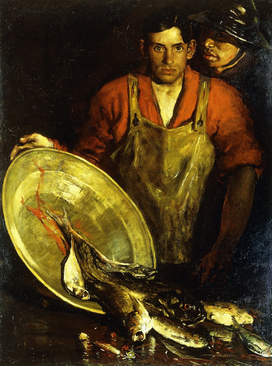 balık tüccarları by Charles Webster Hawthorne