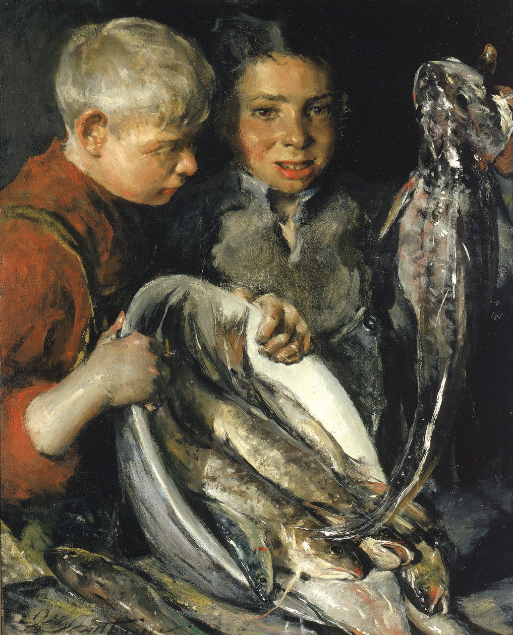 Fisher Çocukları, ca. 1902. by Charles Webster Hawthorne