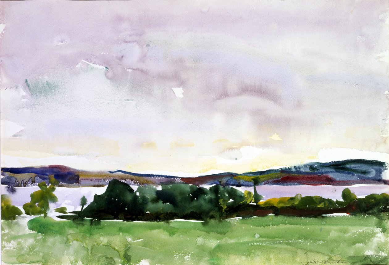New Hampshire Gölü -- Raymond, 1927. by Charles Webster Hawthorne