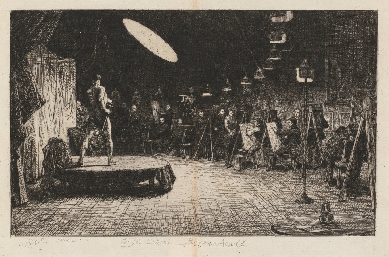 Yaşam Okulu Kraliyet Akademisi by Charles West Cope