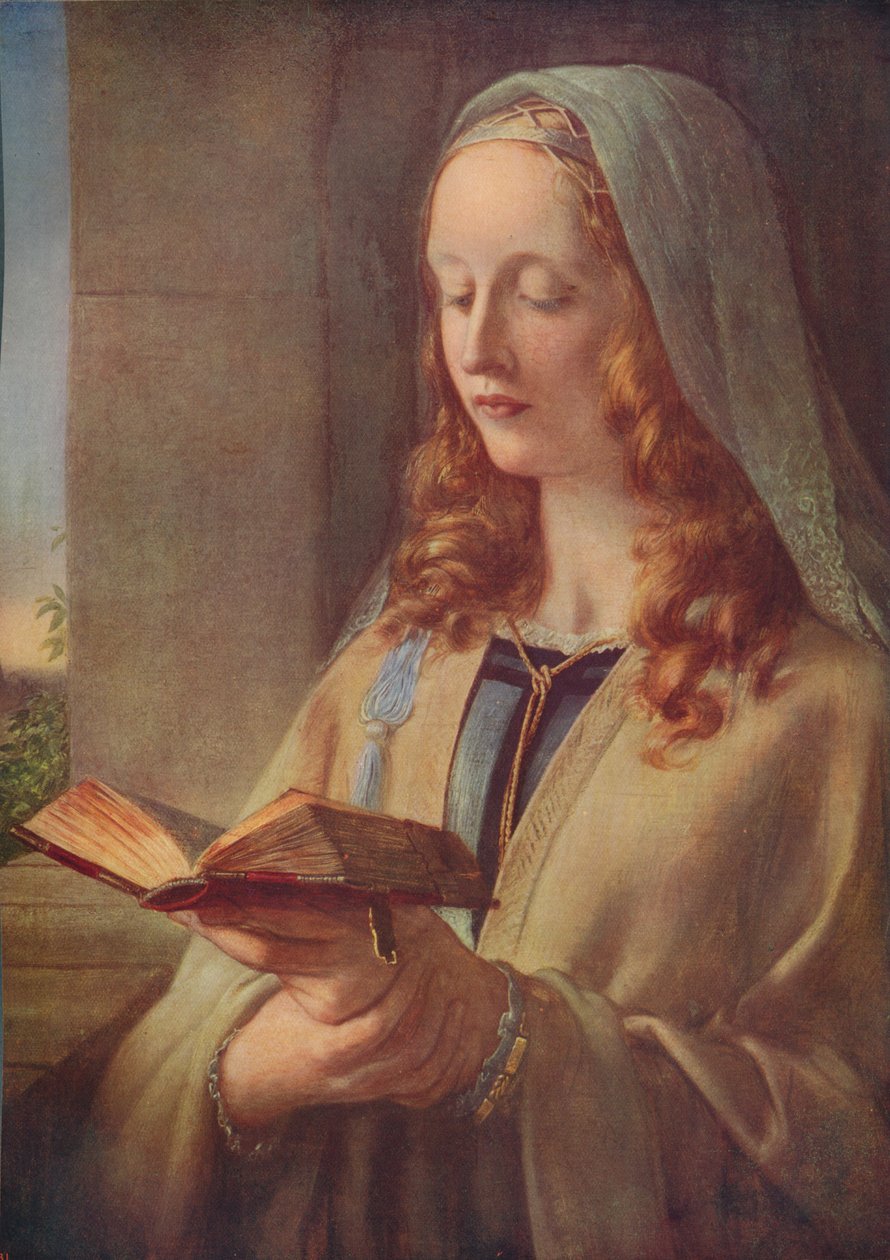Kızlık Meditasyonu, 1847, c1915 by Charles West Cope