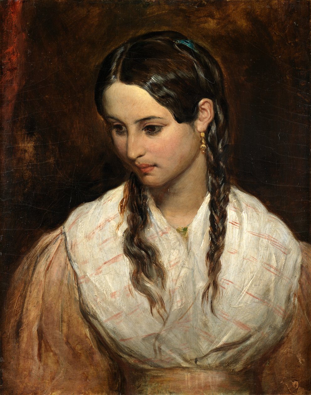 Hancının Kızı (tuval üzerine yağlı boya) by Charles West Cope
