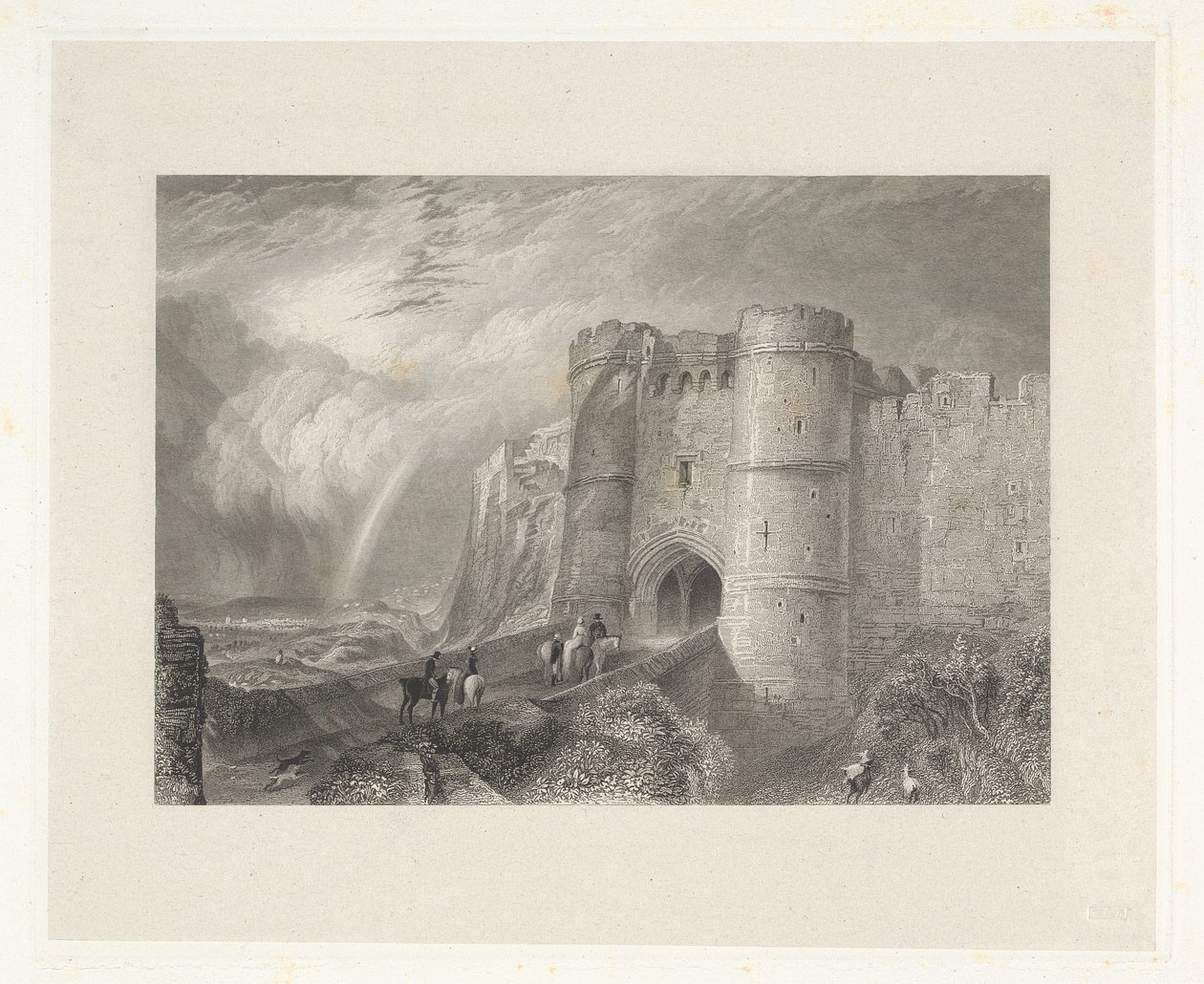 Carisbrook Kalesi, Wight Adası by Charles Westwood