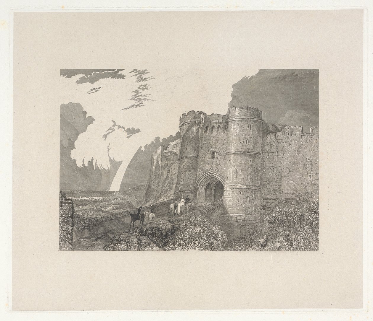 Carisbrook Kalesi, Wight Adası by Charles Westwood
