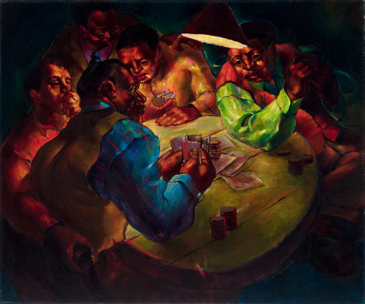 kart oyuncuları by Charles White