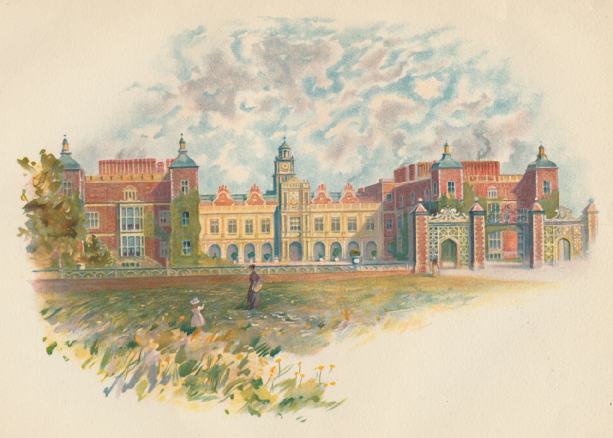 Hatfield Evi, Hertfordshire - Güney Cephesi, c1890 by Charles Wilkinson