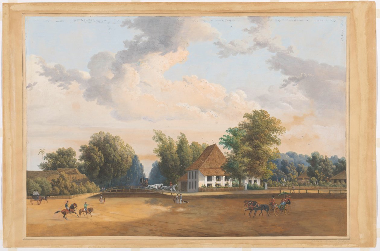 Rijswijk Batavia'da görüntüleyin by Charles William Meredith van de Velde