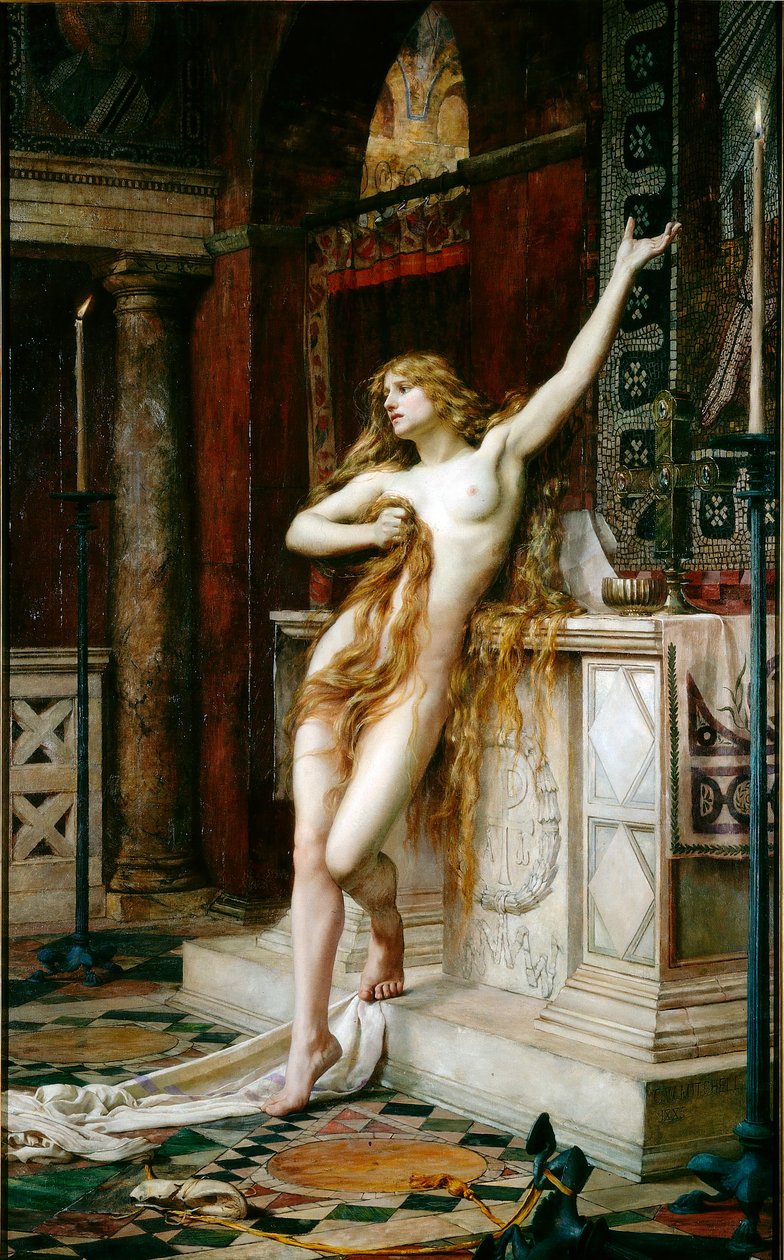 Hypatia, 1885 by Charles William Mitchell