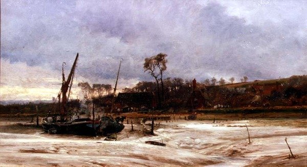 Rainham Rıhtımı by Charles William Wyllie