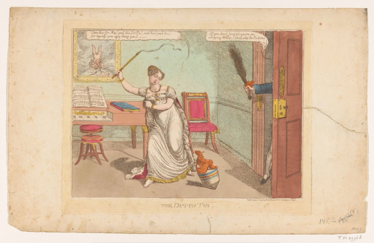 De Hollandse tol, 1814 Hollandalı Oyuncak (nesne üzerindeki başlık) by Charles Williams