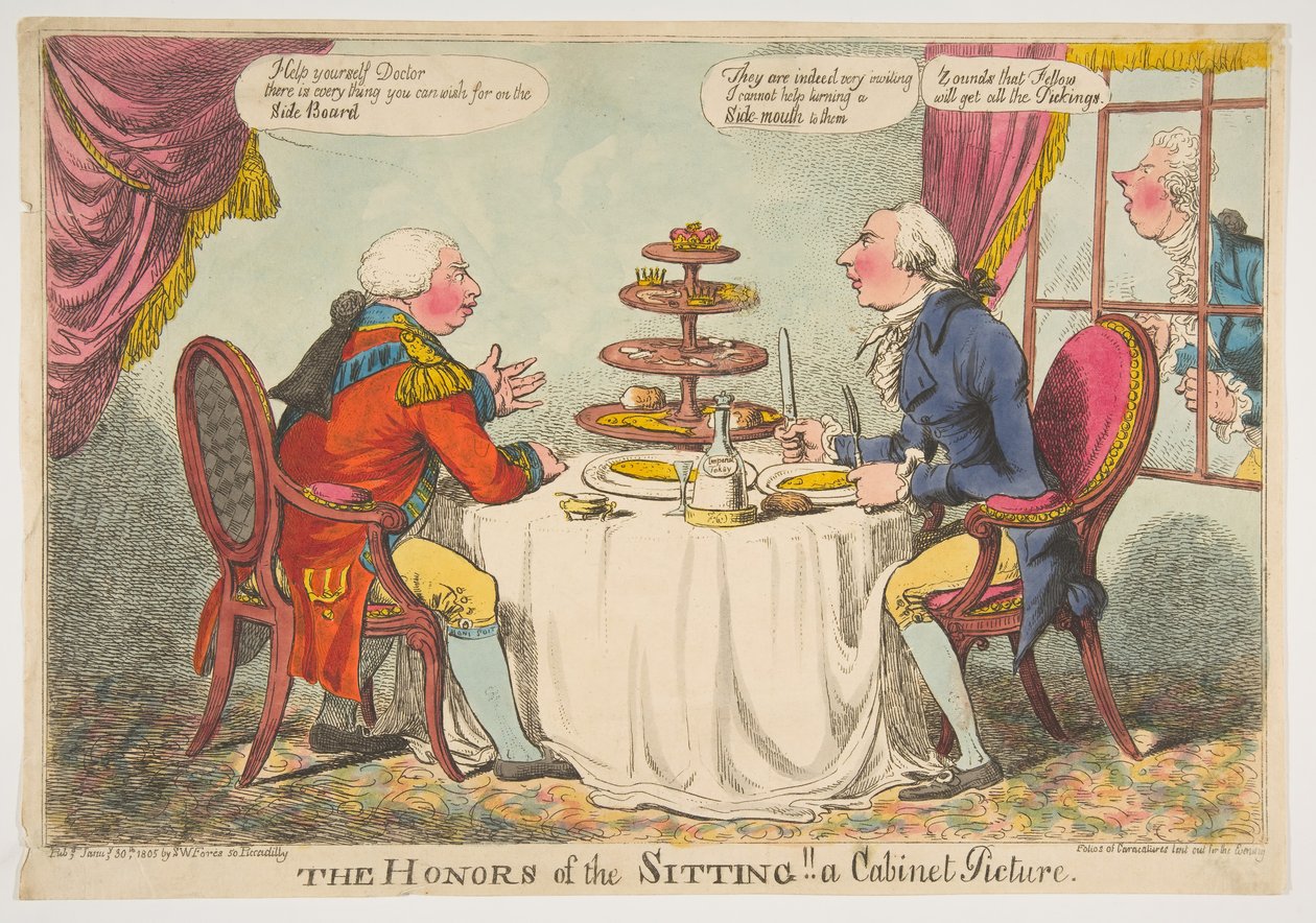 Oturma Onurları! Bir Kabine Resmi, 30 Ocak 1805. by Charles Williams