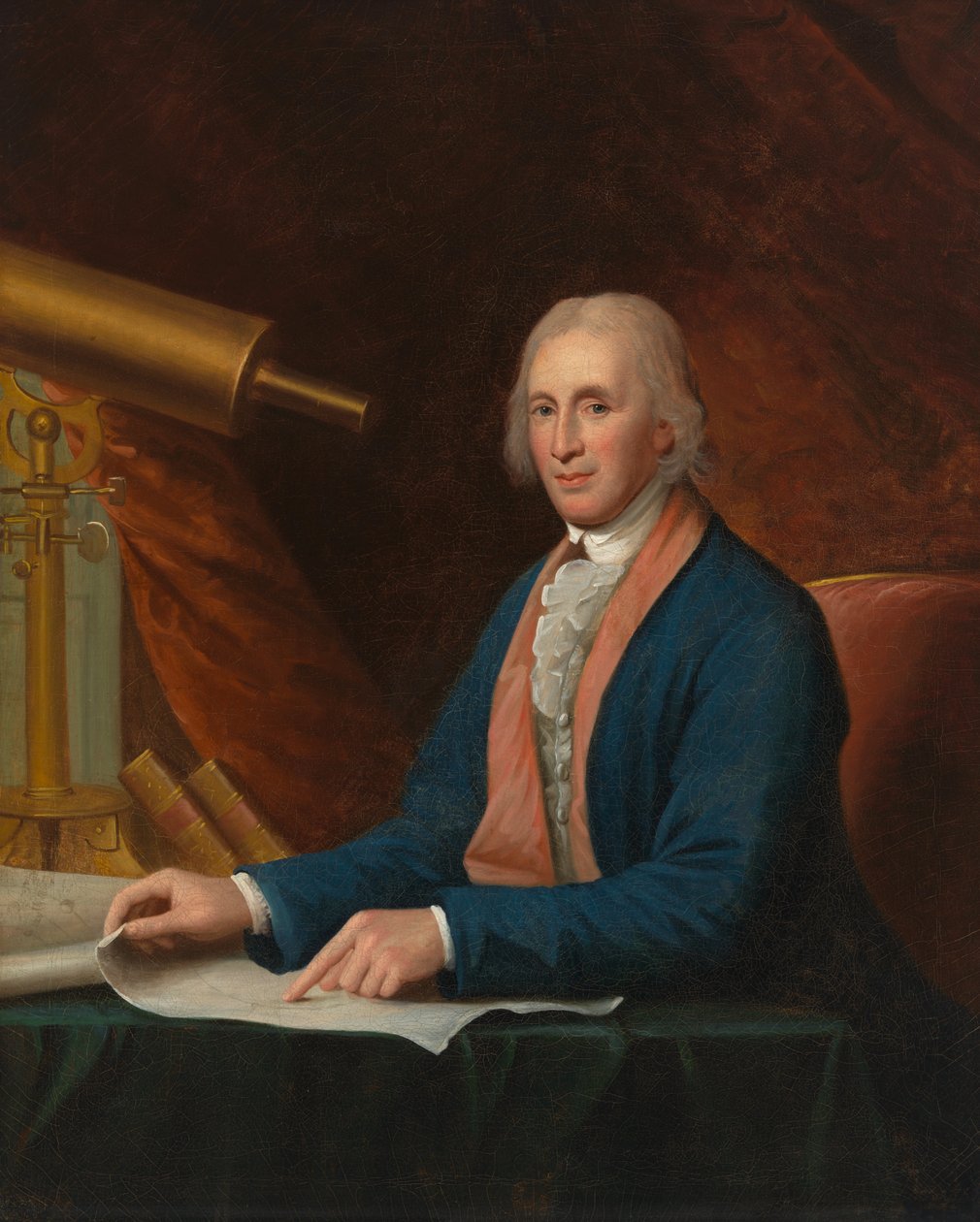 David Rittenhouse, 1796. by Charles Willson Peale