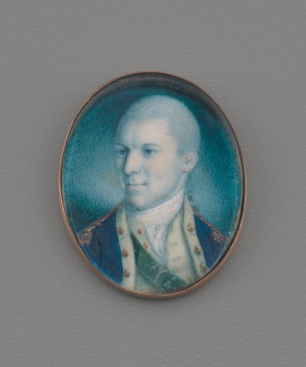 Yarbay Alexander Hamilton, 1777 (fildişi üzerinde wc) by Charles Willson Peale