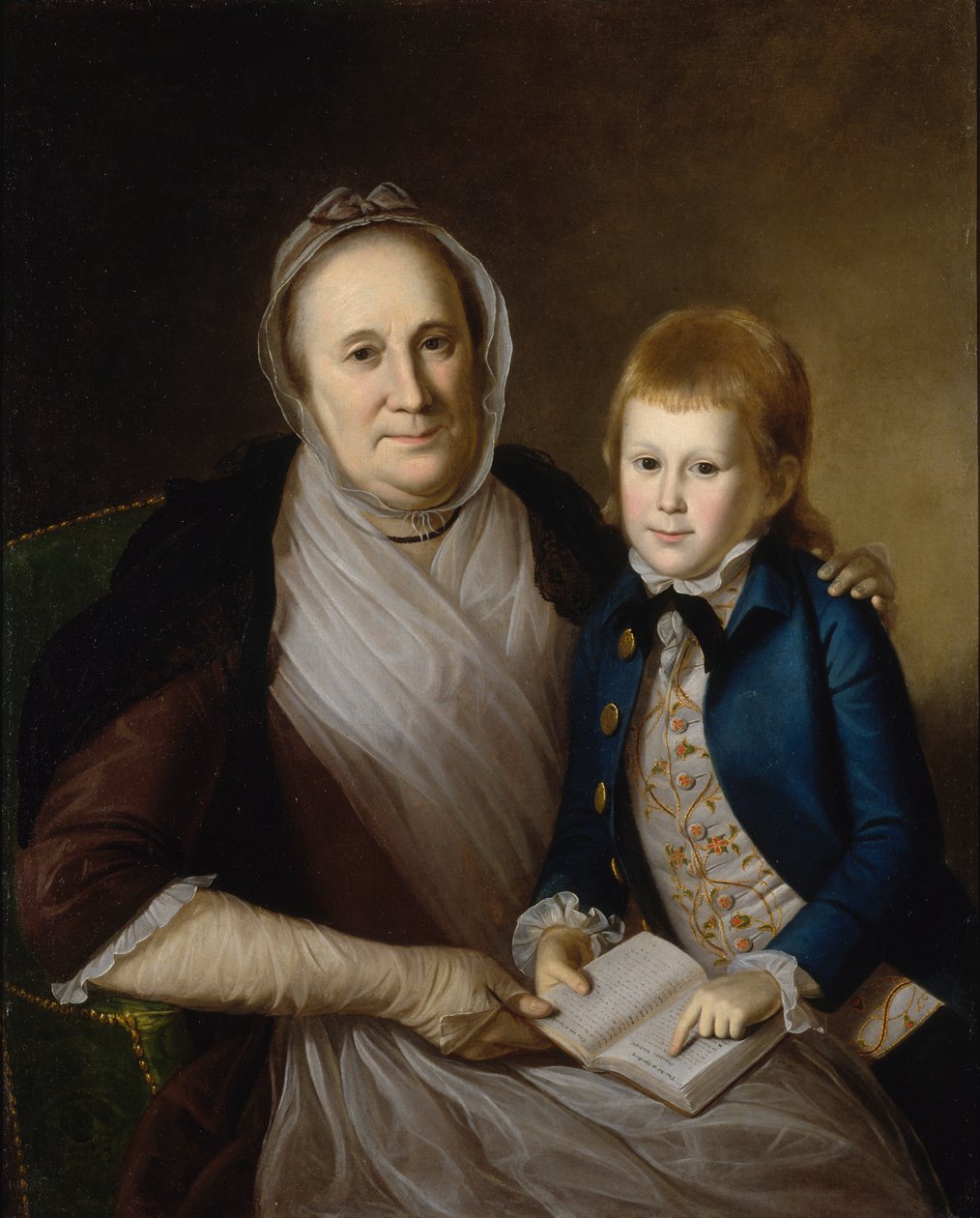Bayan James Smith ve Torunu, 1776. by Charles Willson Peale