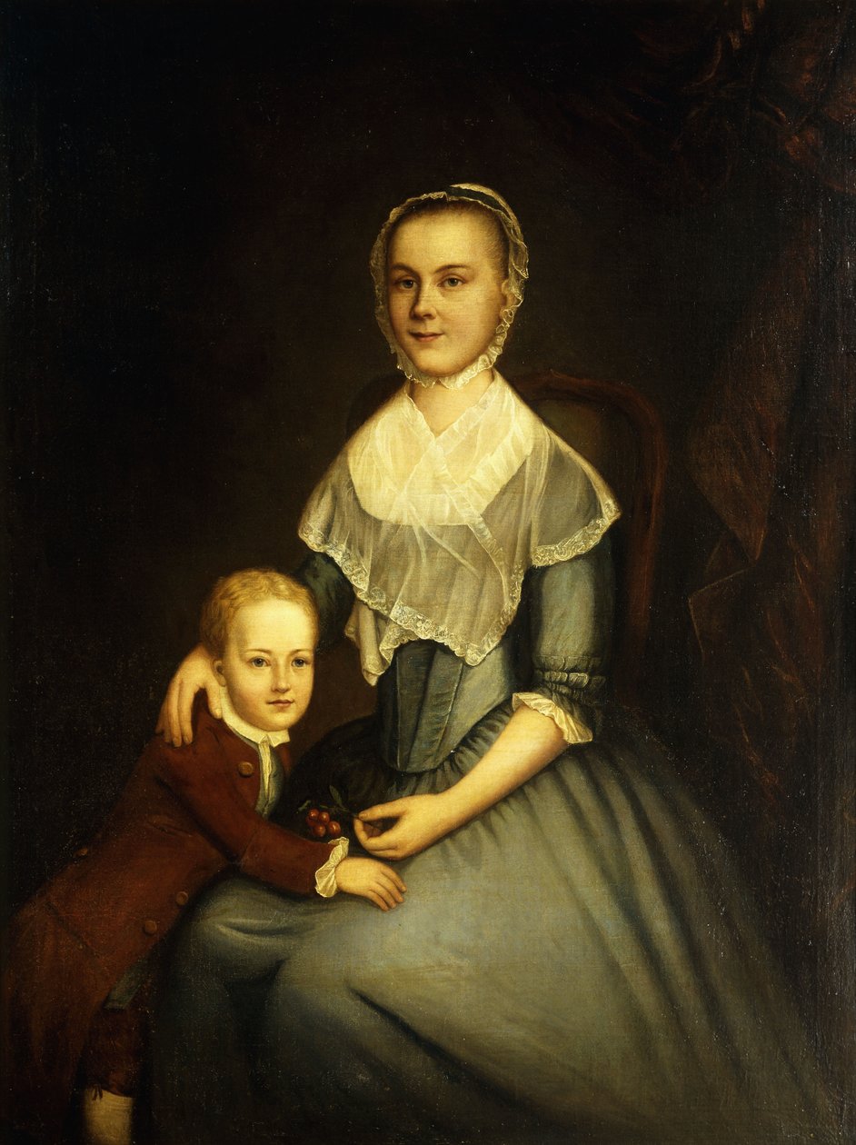 Bayan Arbuckle ve Oğlunun Portresi, by Charles Willson Peale
