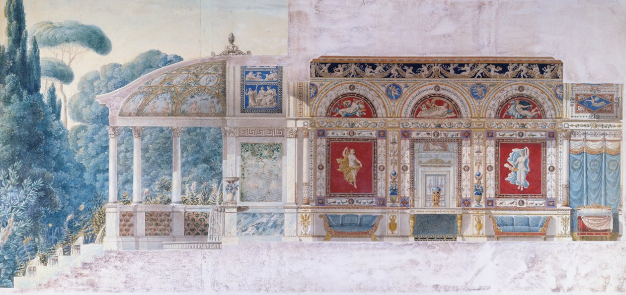 Hortense de Beauharnais (1783-1837), Hollanda Kraliçesi (kağıt üzerinde wc) için Champs Elysees