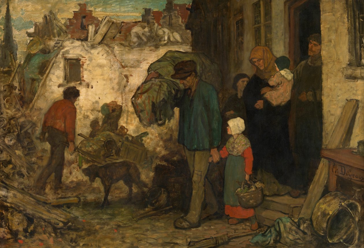 Sürgün (paneldeki yağ) by Charles de (1825 70) Groux