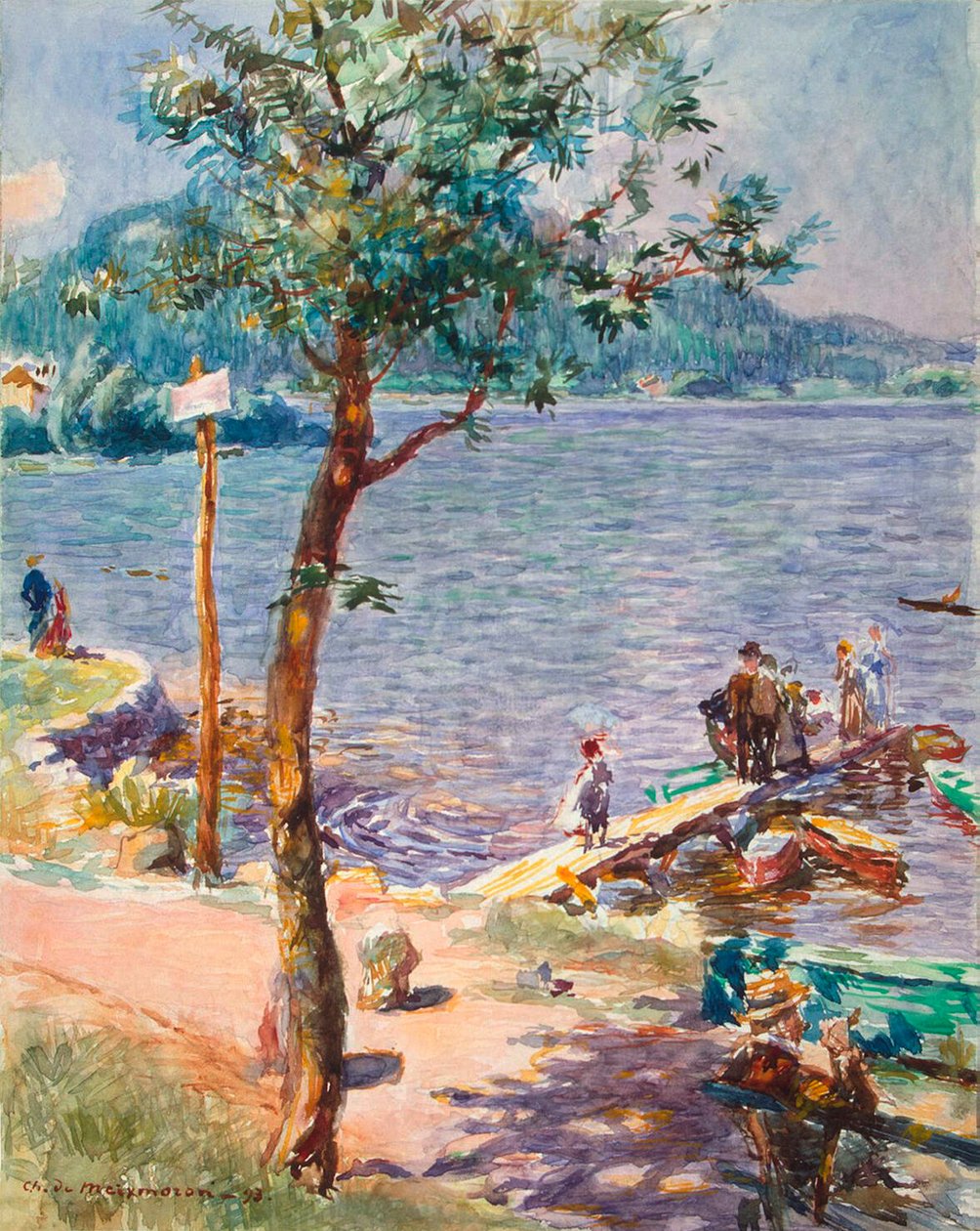 Göl Manzarası, 1893. by Charles de Meixmoron de Dombasle