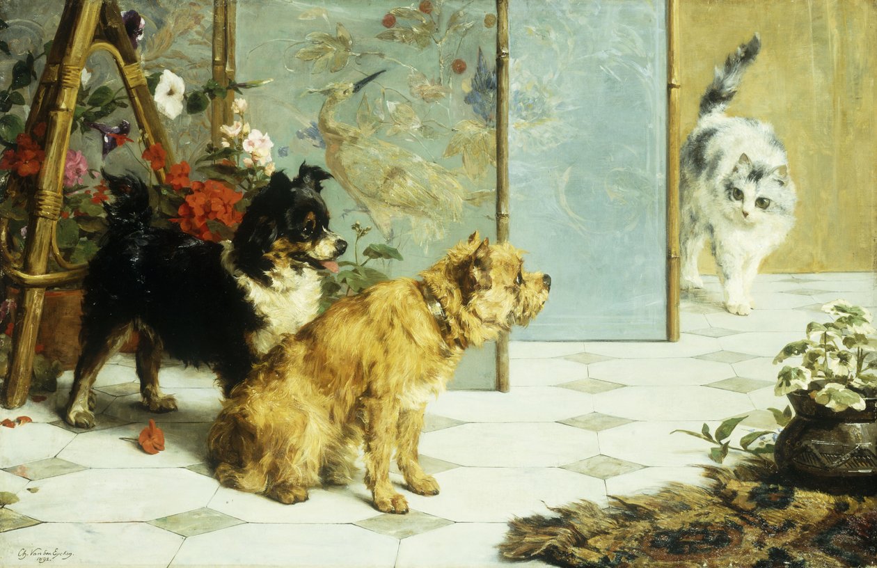 Şakacı Arkadaşlar, 1892 by Charles van den Eycken