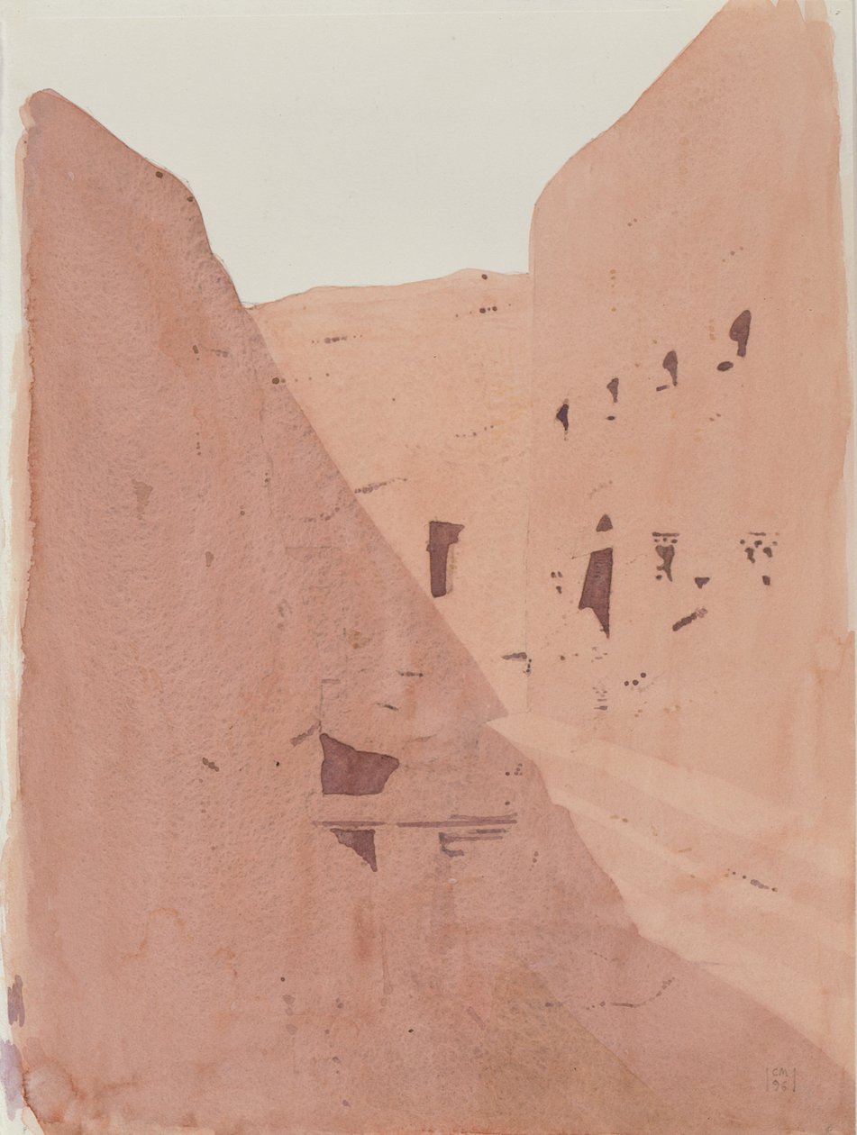 Golgotha, Lalibela, Etiyopya, 1996 (kağıt üzerinde wc) by Charlie Millar