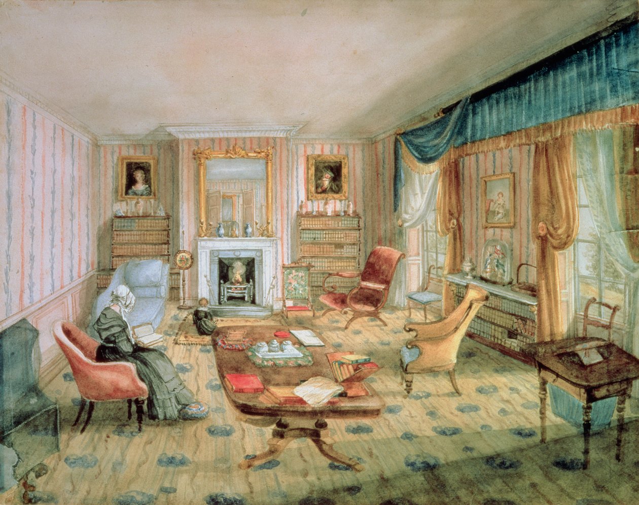 The Drawing Room, White Barnes, f.55, 