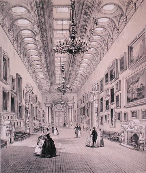 Resim Galerisi, Buckingham Sarayı, gravür C. Graf, 1880 dolayları (lito) by Charlotte (after) Campbell