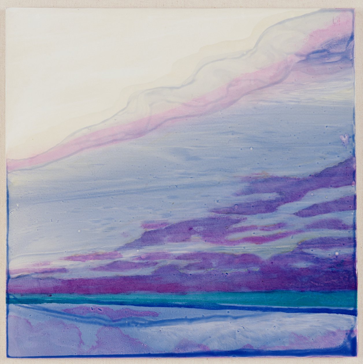 Caimant, 2000 (sıva üzeri yağlı boya) by Charlotte Johnstone